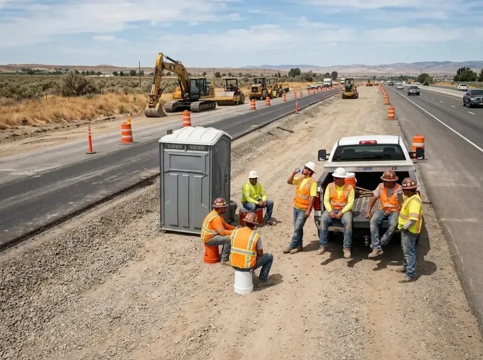 highway-road-construction-crew-007 — frequently asked questions, Porta Potty and Restroom Rentals in Atherton, CA